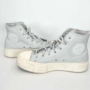 Converse Chuck Taylor High Top Chucky Platform Shoes Light Blue - WOMENS 7.5